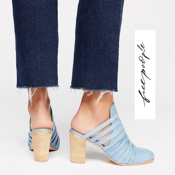 Free People Shoes - Pretty Baby Blue Free People Mules